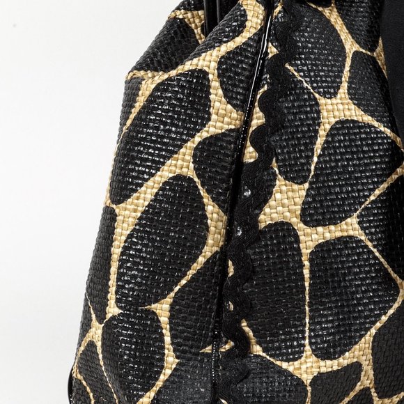 Moschino Cheap and Chic Animal Print Woven Handbag - Picture 8 of 11
